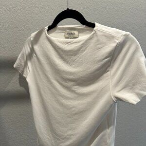 Re Ona Signature T-shirt in White